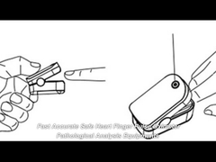 সাদা আঙুলের টিপ পালস অক্সিমিটার TFT LCD স্ক্রীন