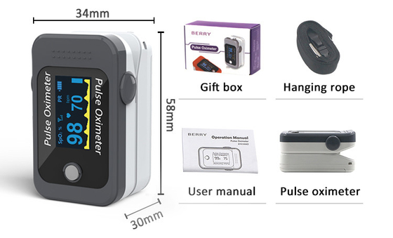 CE0123 SpO2 4G Digital Fingertip Pulse Oximeter With LED Display