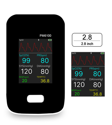 Li Battery Powered Multi Parameter Patient Recorder Spo2 ECG Temp With Audible And Visual Alarm