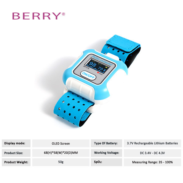 Household Wrist Oxygen Saturation Oximeter Medical